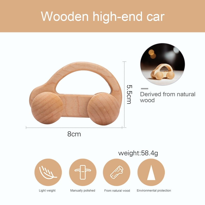 Wooden Car Toy Early Educational Baby Toy